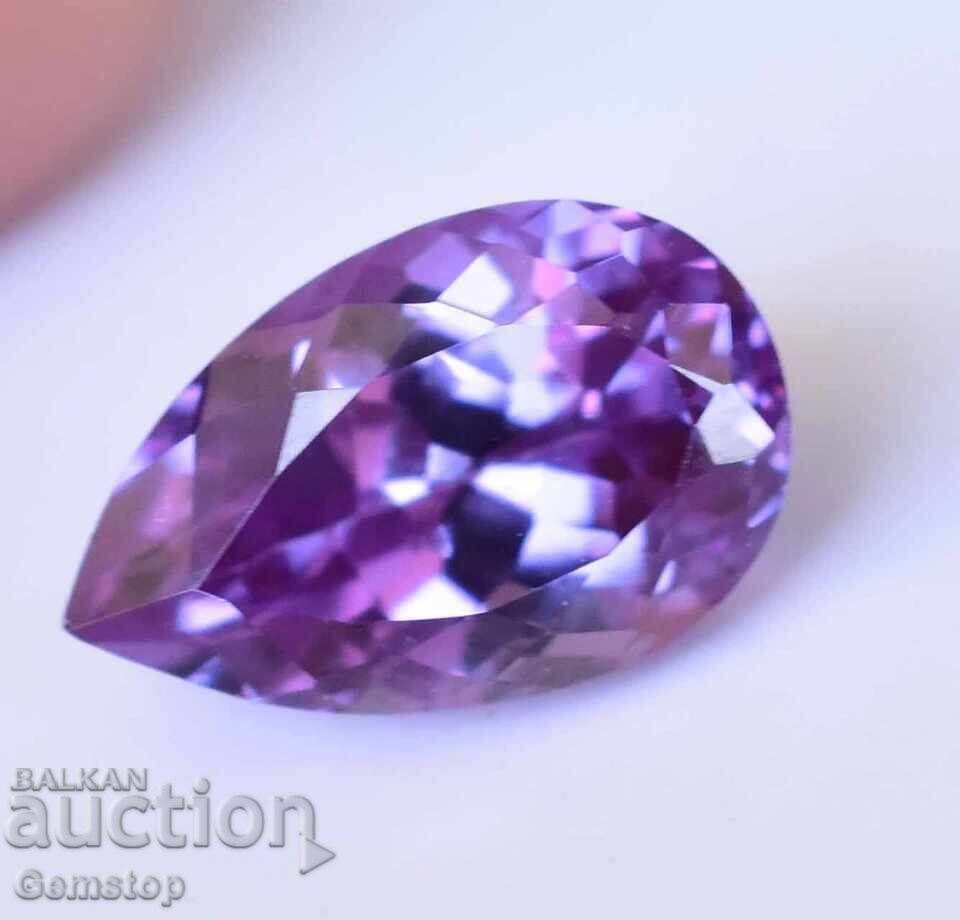 NO RESERVE! 3.95 ct. natural alexandrite pear AGSL cert. from $1!