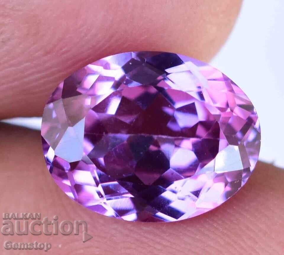 PREȚ DE START! 5.80 ct. kunzit natural oval, cert. OMGTL, de la 1 leu! cu preț € 2.67 | 5.22 BGN