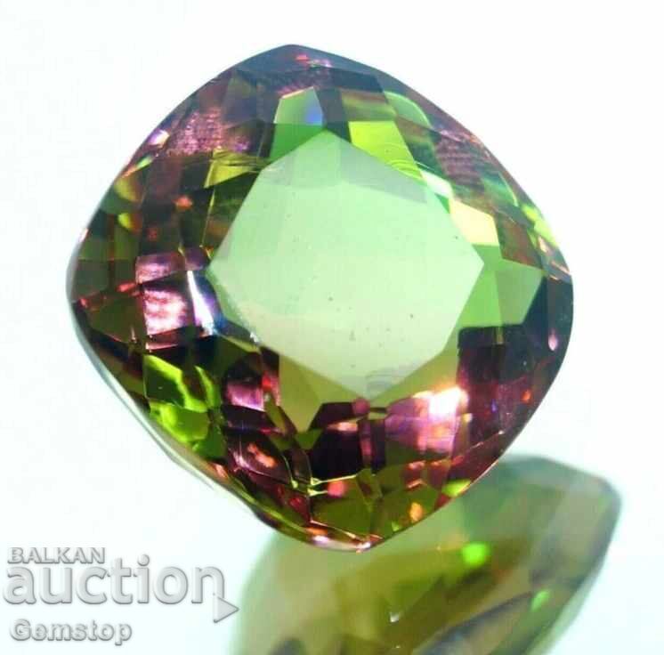 Auction  BZC! 21.50ct natural sultanite cushion from 1lv!