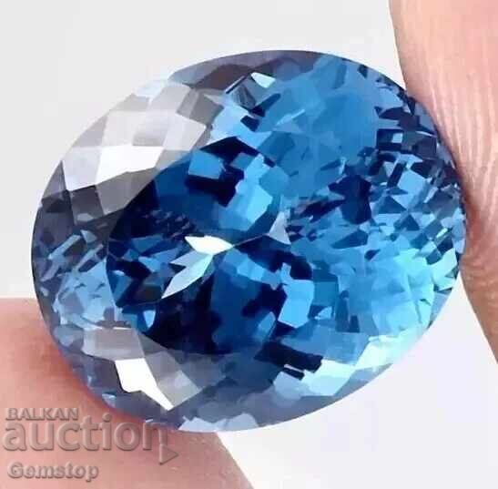Licitatie! 11.00 ct. acvamarin natural oval de la 1 RON! cu preț € 7.50 | 14.67 BGN