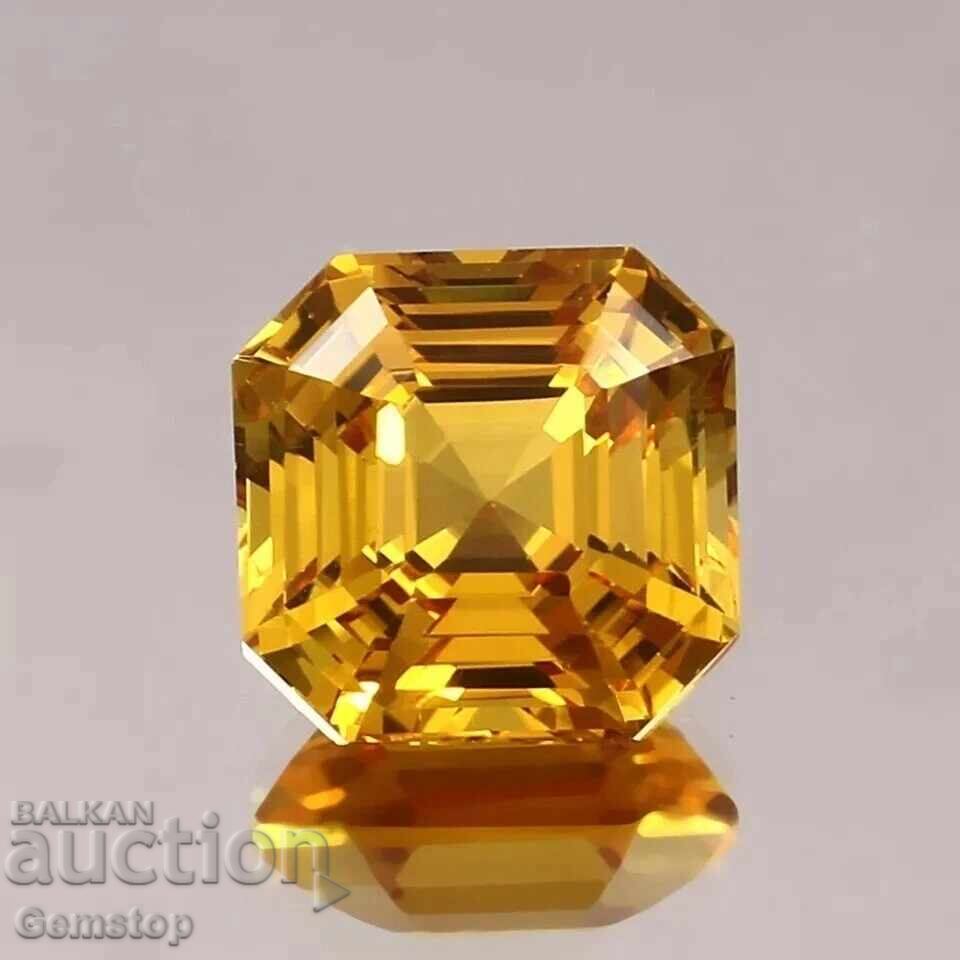 Auction  BZC! 9.50 ct natural sapphire asscher from 1ct!