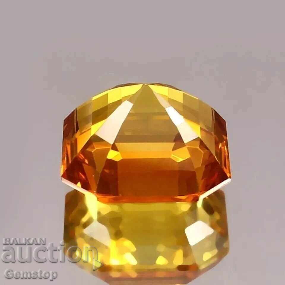 BZC! 9.50 ct natural sapphire asscher from 1ct! - 5