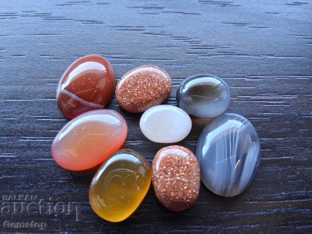 BZC! 85k-ta natural agates, chalcedonies, sun-moon stones from 1lv! with price € 1.83 | 3.58 BGN