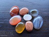 BZC! 85k-ta agate naturale, calcedonii, pietre soare-lună de la 1c!