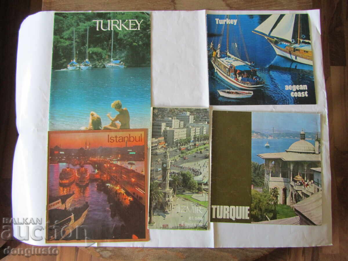 Map of Izmir, Istanbul and tourist brochures Turkey