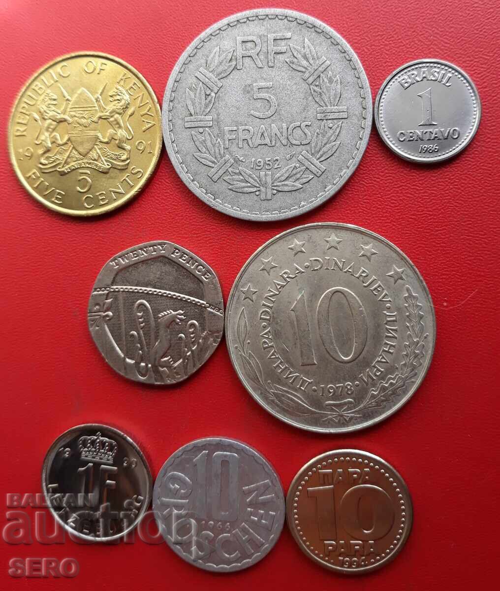 Mixed lot of 8 coins