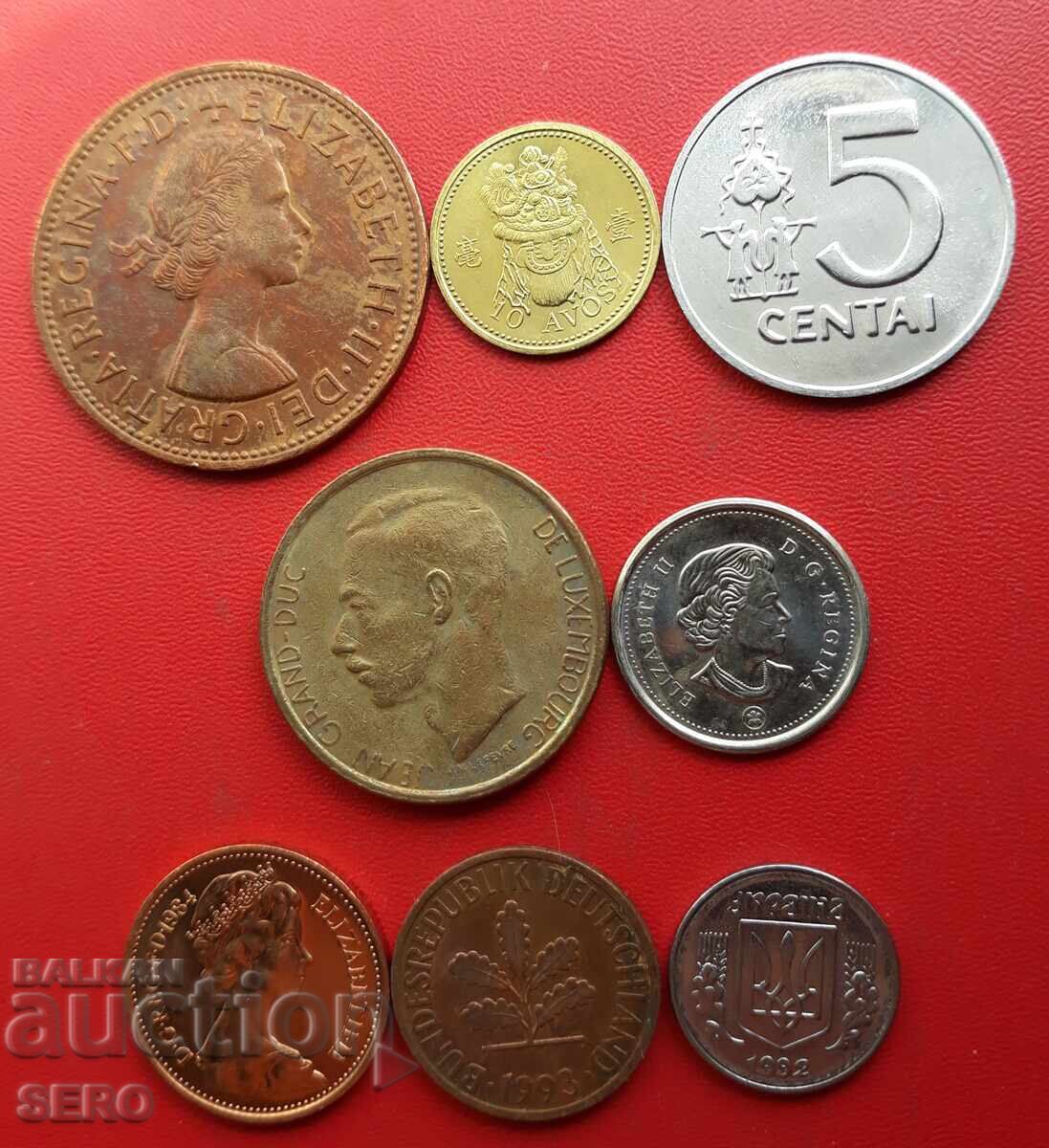 Mixed lot of 8 coins with price € 0.51 | 1.00 BGN