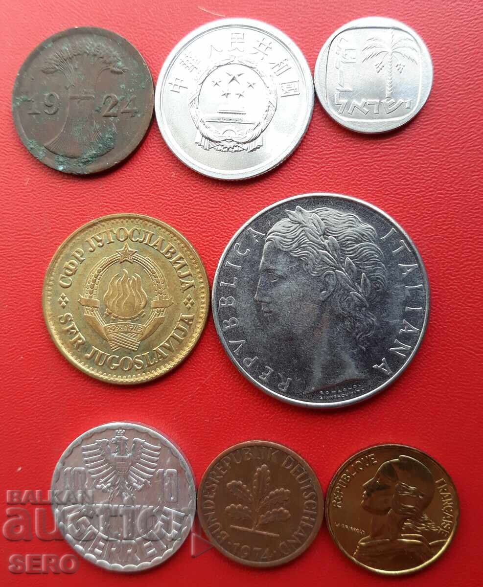 Mixed lot of 8 coins with price € 0.51 | 1.00 BGN