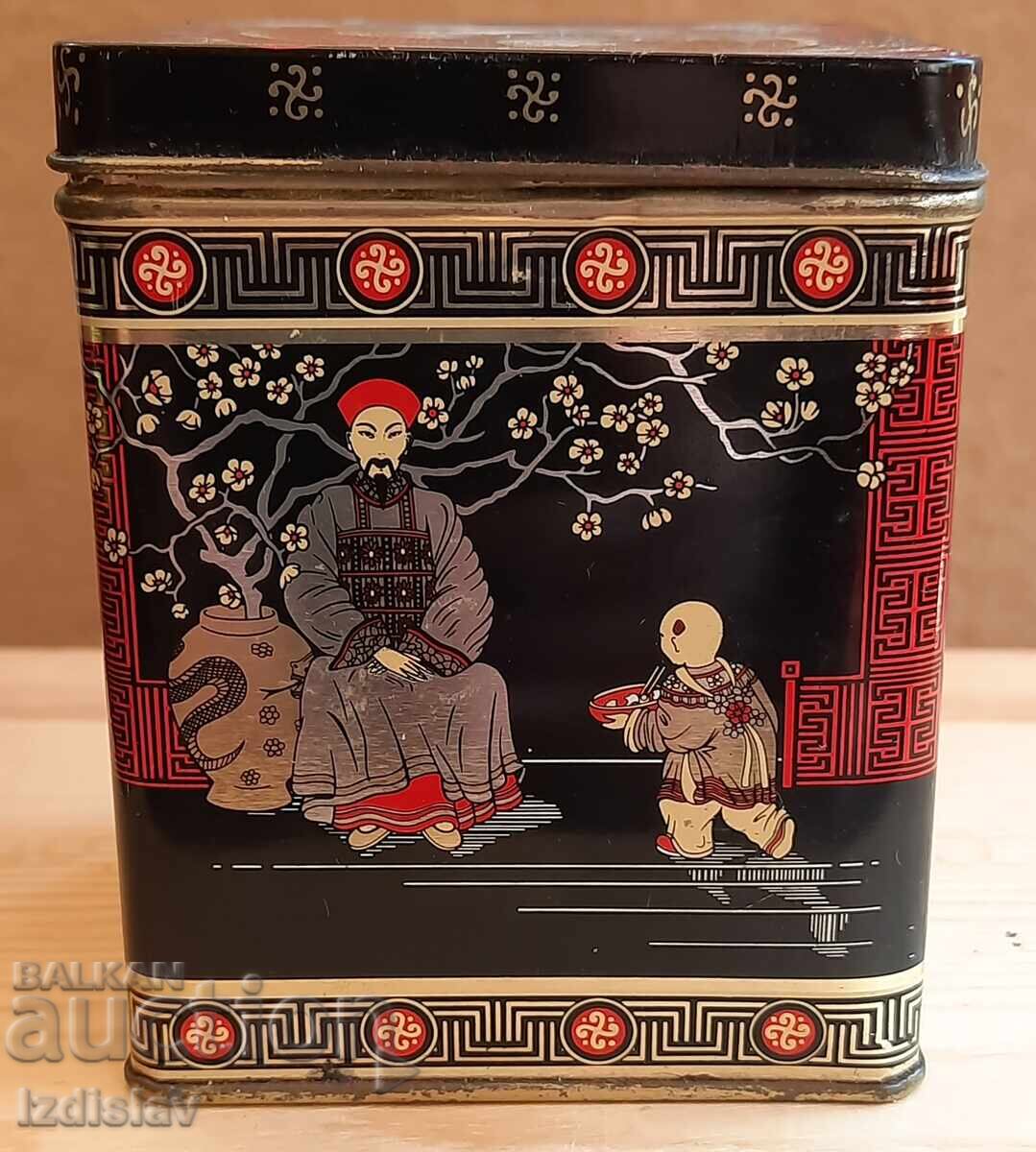 Collectible tin box for Asian tea with price € 10.00 | 19.56 BGN