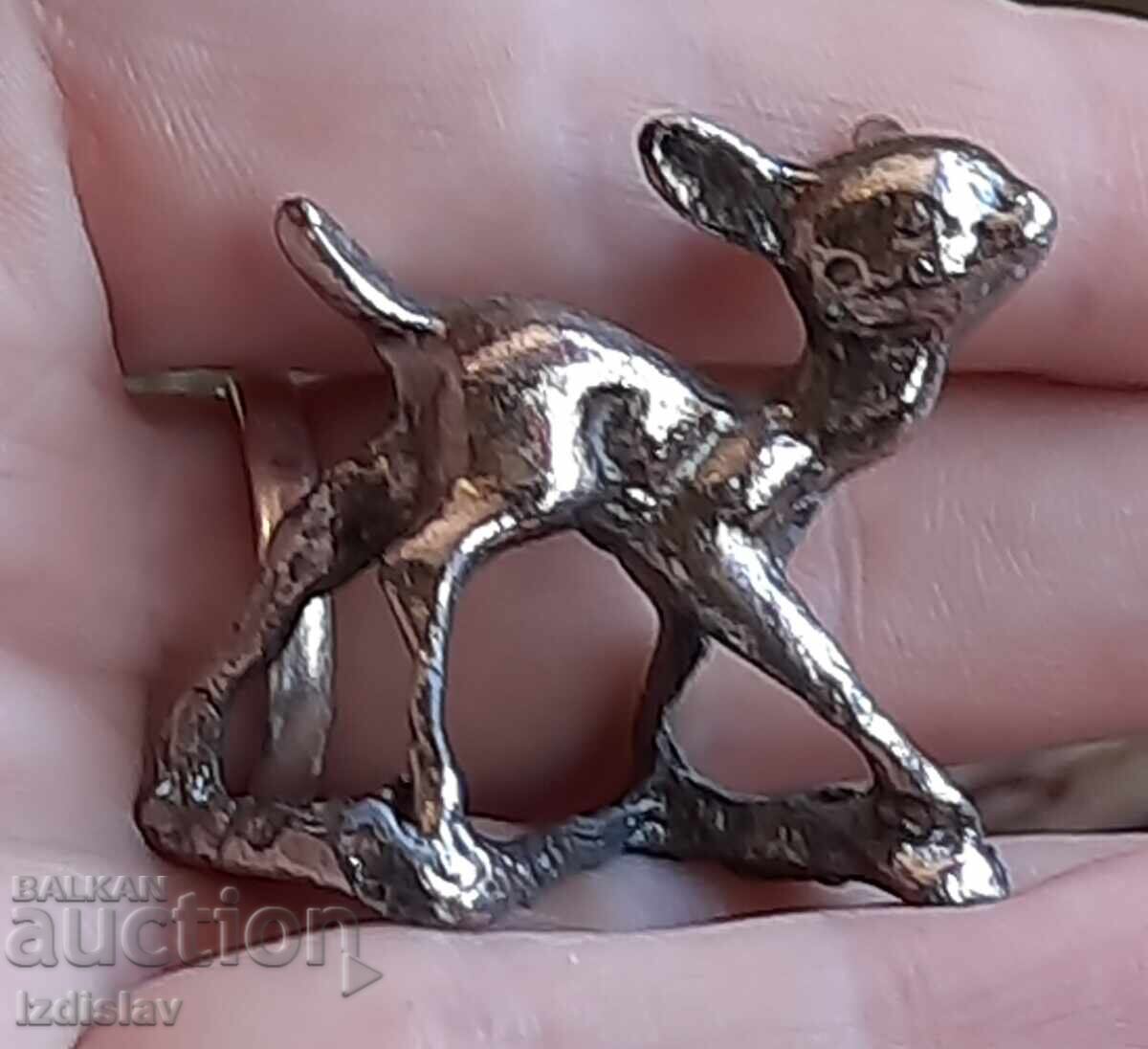 Pewter miniature deer figurine with price € 20.00 | 39.12 BGN