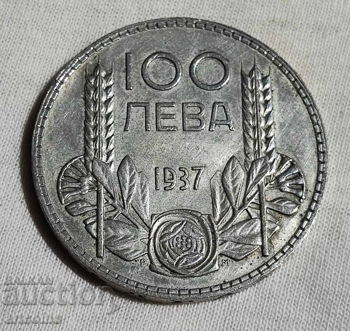 Licitație 100 LEVA 1937 ȚARUL BORIS AL III-LEA
