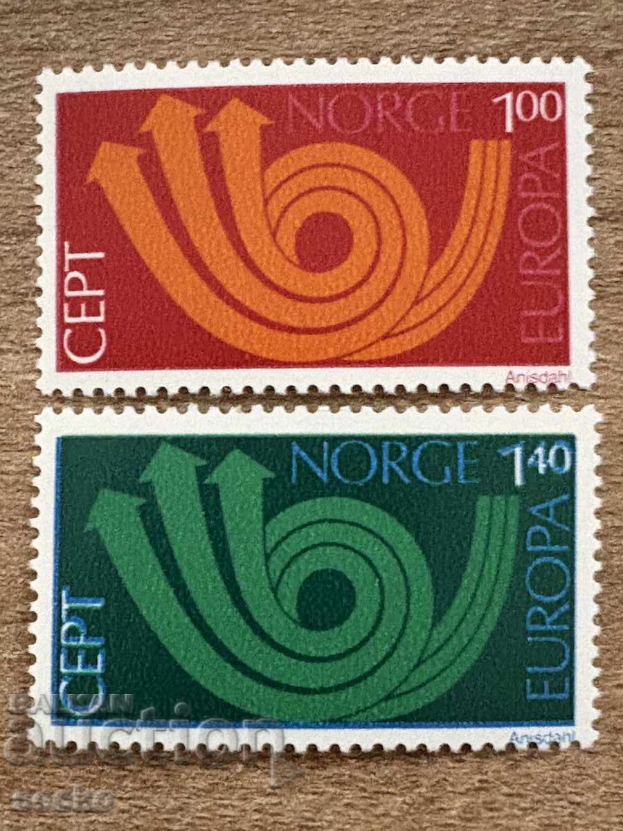 Норвегия - Марки Европа/Europa CEPT (1973) - MNH
