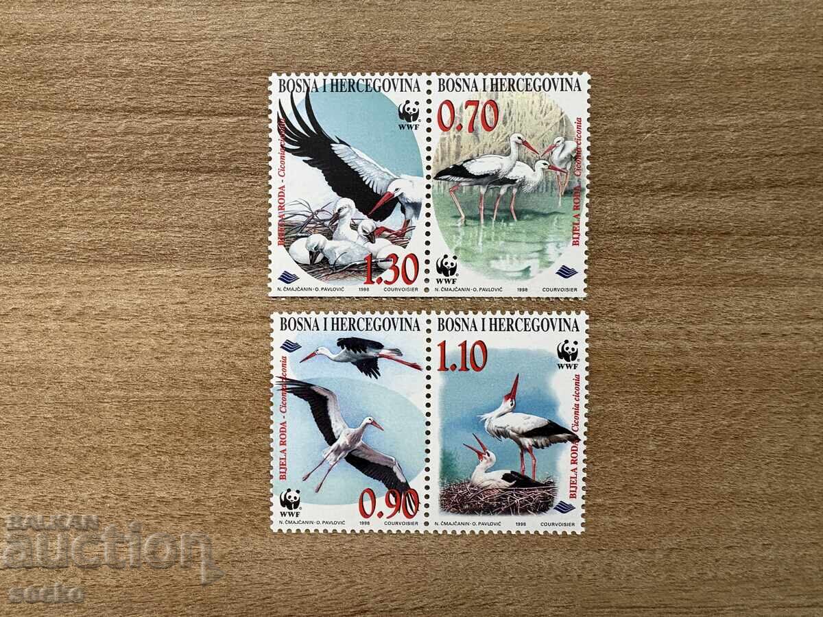 Bosnia și Herțegovina - Barză albă (1998) MNH