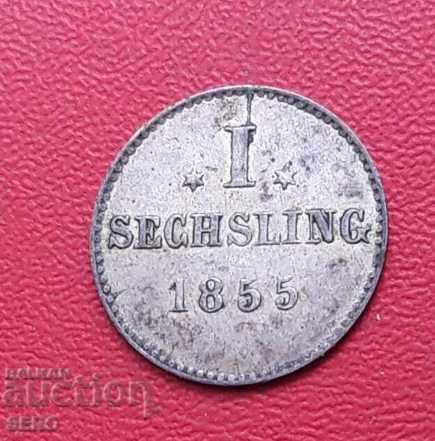Германия-Хамбург-1 сешлинг 1855 Германия-Хамбург-1 сешлинг 1855