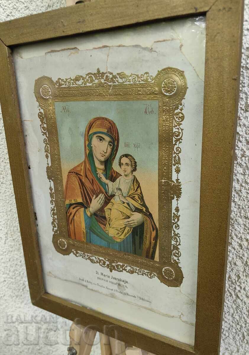 MARE BISERICI RELIGIOASĂ LITOGRAFĂ A SECOLULUI AL XIX-lea IISUS FECIOARA MA cu preț € 13.00 | 25.43 BGN