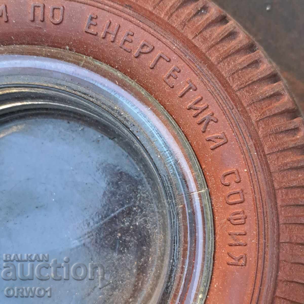 Auction  Evening Technical School of Energy Sofia ashtray tire