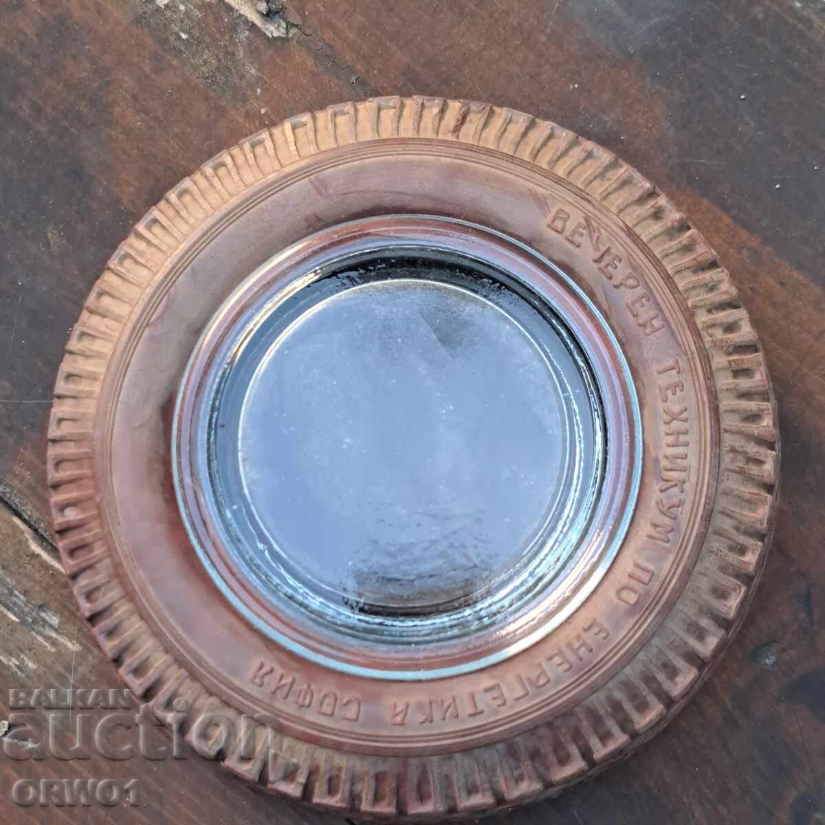 Delivery of Evening Technical School of Energy Sofia ashtray tire