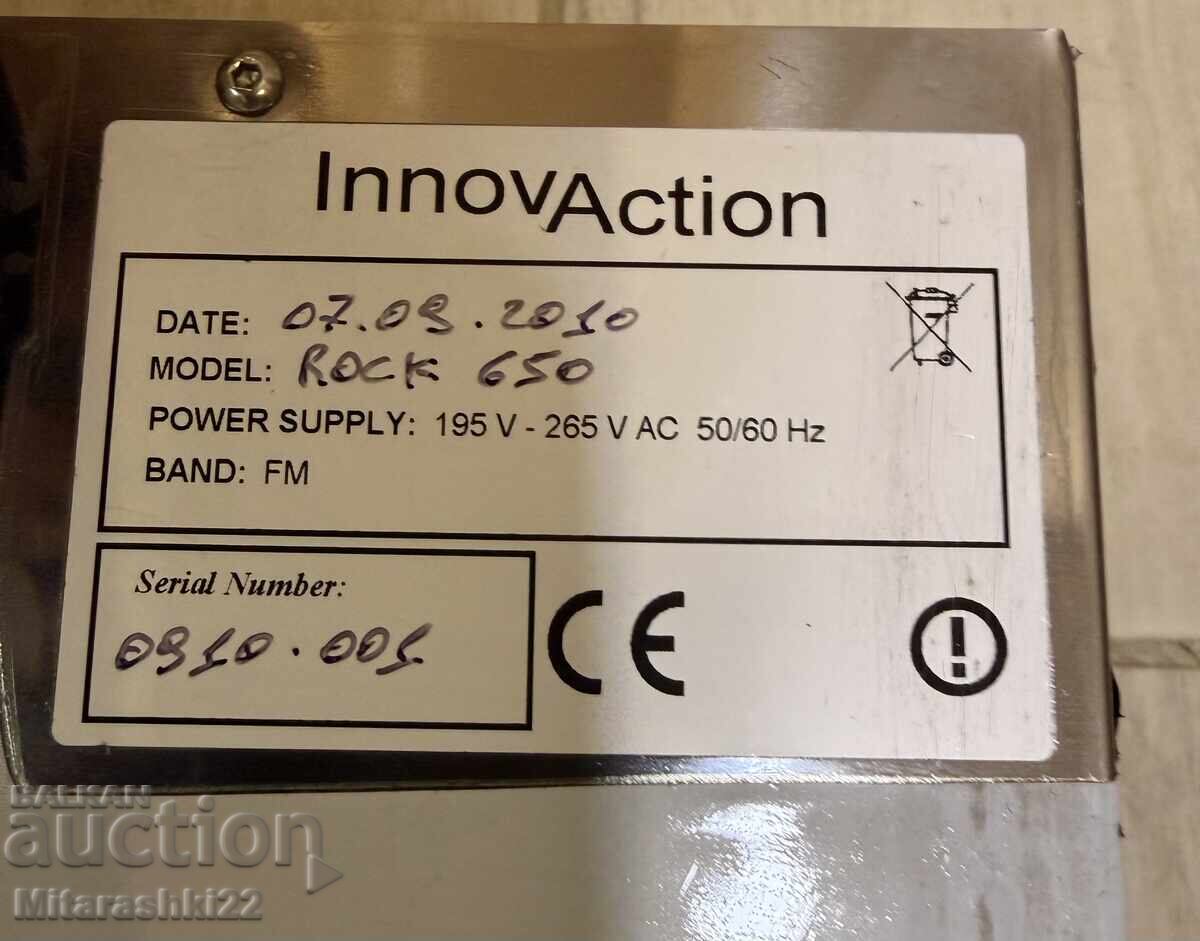 Аукцион FM AMPLIFIER , ВЪЗБУДИТЕЛ ПРЕДАВАТЕЛ INNOVACTION ROCK 1K3