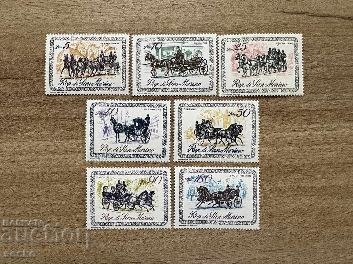 San Marino - Carretti (1969) MNH San Marino - Carretti (1969) MNH