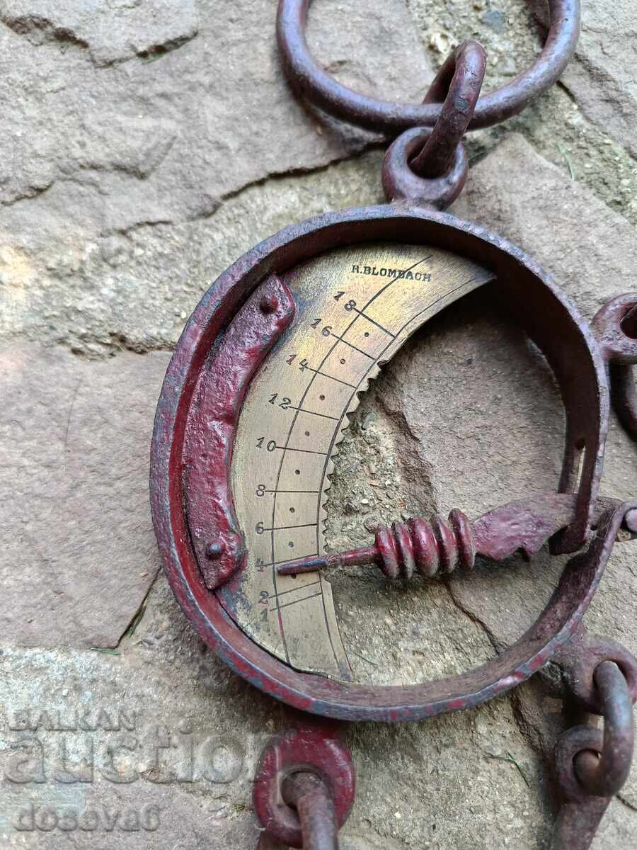 Antique hand-forged scale 19th century, working - 5