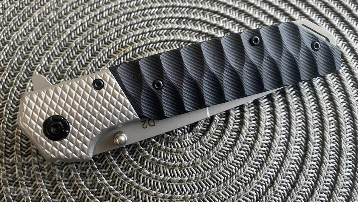 Auction  D2 Folding Knife (semi-automatic) 100x220