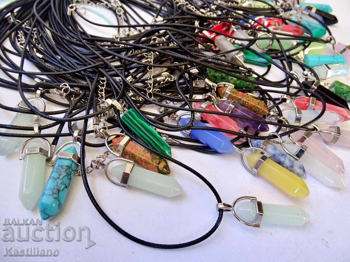 Lot of 46 natural stone pendants with price € 27.00 | 52.81 BGN