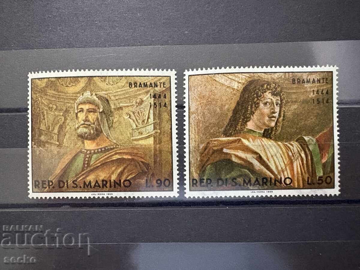 Сан Марино - Картини от Донато Браманте (1966) MNH Сан Марино - Картини от Донато Браманте (1966) MNH