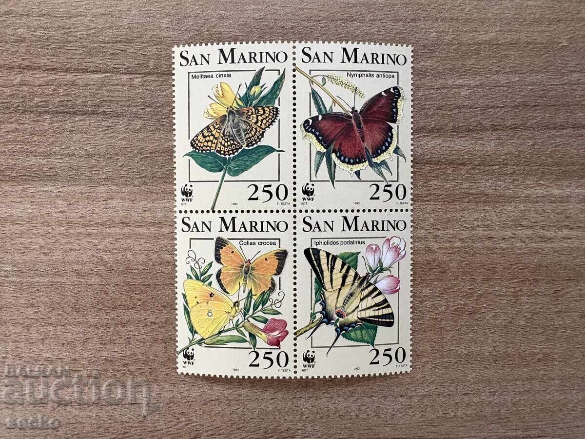 Сан Марино - Пеперуди (1993) MNH