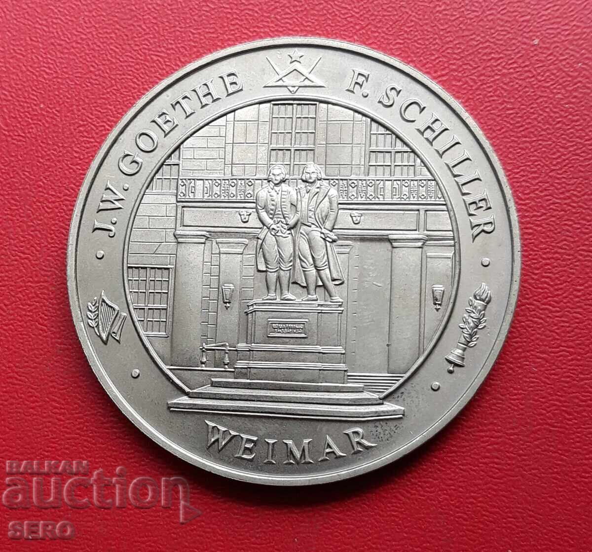Medal-Germany-Weimar-Goethe and Schiller monument