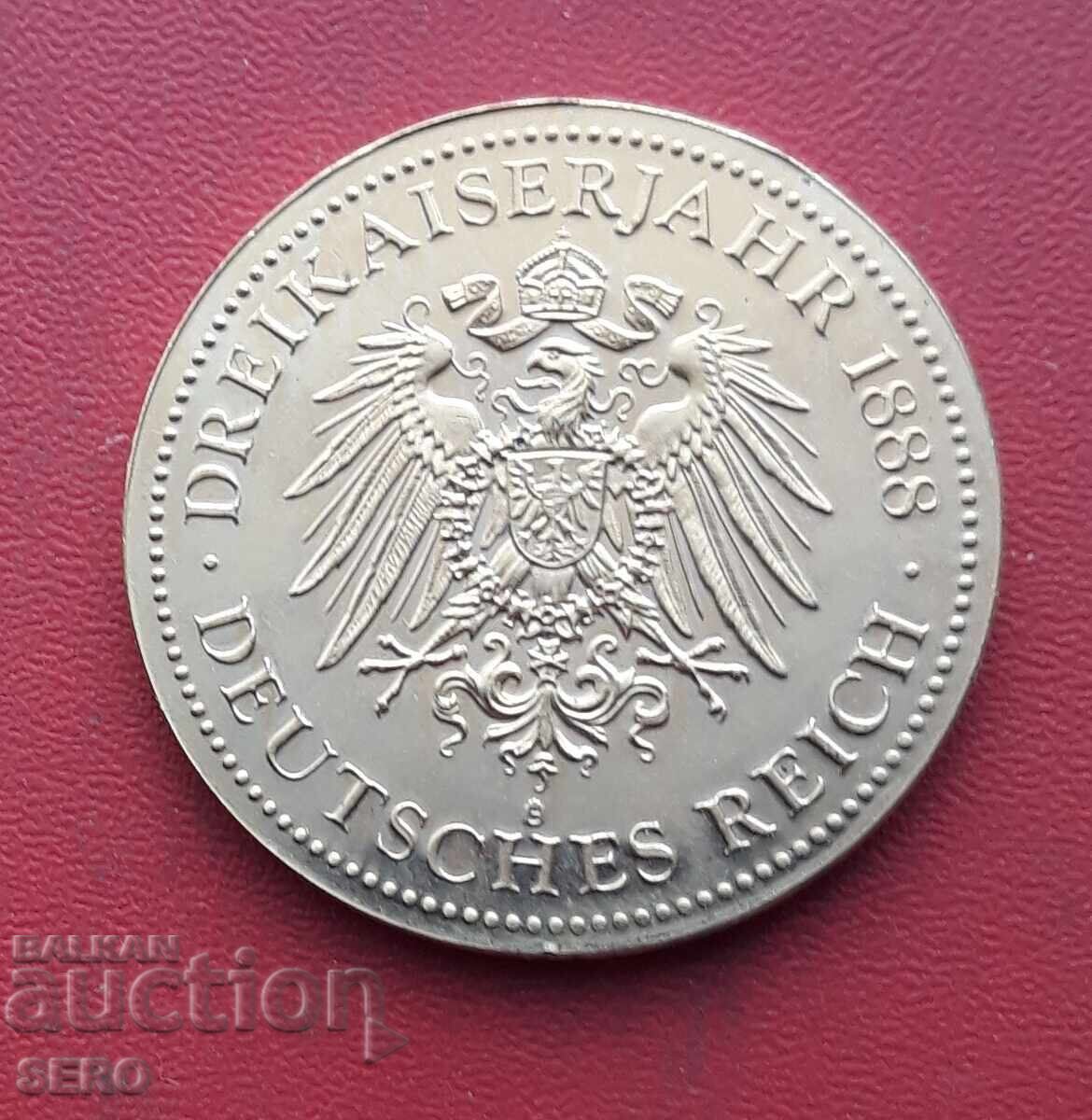 Medal-Germany-Year of the Three Emperors 1888 with price € 3.01 | 5.89 BGN