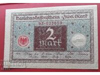 Банкнота-Германия-2 марки 1920