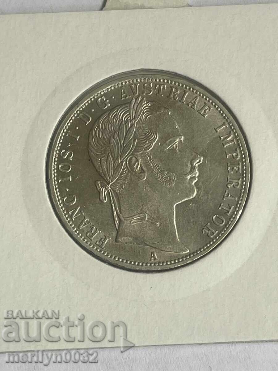 1 florin coin 1860 silver Austria-Hungary XF-Unc with price € 69.54 | 136.01 BGN 1 florin coin 1860 silver Austria-Hungary XF-Unc with price € 69.54 | 136.01 BGN