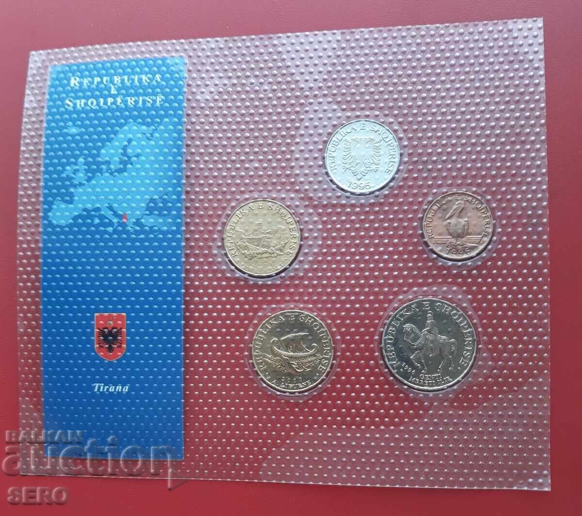 Albania - SET de 5 monede 1995-2000 cu preț € 4.01 | 7.84 BGN