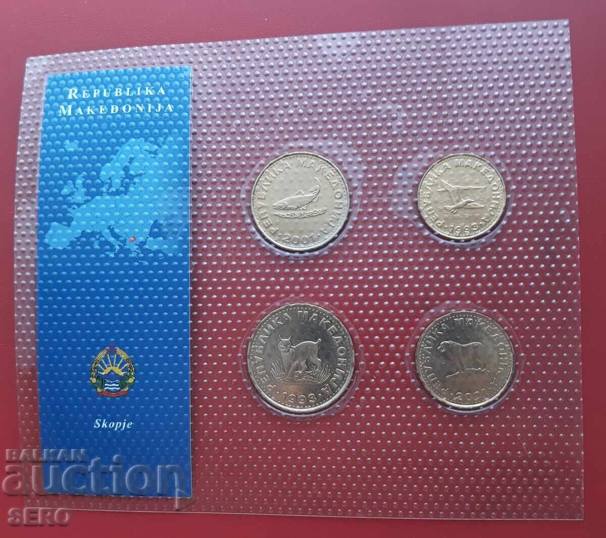 Macedonia-SET 1993-2001 of 4 coins with price € 3.01 | 5.89 BGN