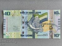 Bancnota - Sierra Leone - 10 Leoni UNC | 2022
