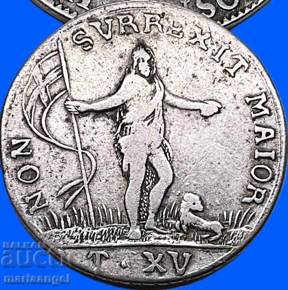 Malta 15 Tari 1757 Grand Master Emmanuel Pinto 14.42g silver with price € 294.00 | 575.02 BGN Malta 15 Tari 1757 Grand Master Emmanuel Pinto 14.42g silver with price € 294.00 | 575.02 BGN