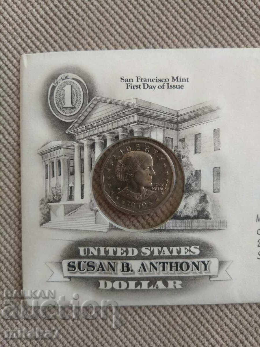1 dolar 1979, SUA, San Francisco cu preț € 6.00 | 11.74 BGN