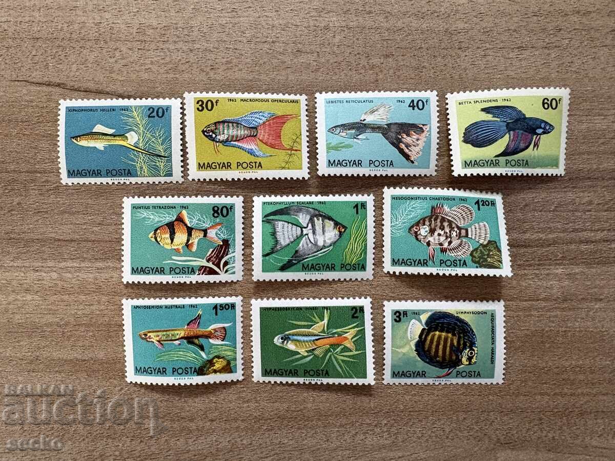 Ungaria - Pești tropicali (1962) MNH Ungaria - Pești tropicali (1962) MNH