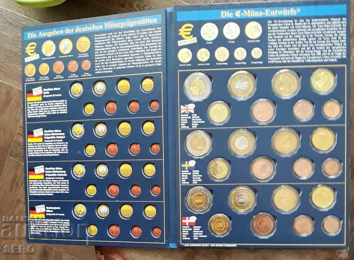 Set of 7 sets of euro trial coins/4 German ones missing with price € 18.01 | 35.22 BGN