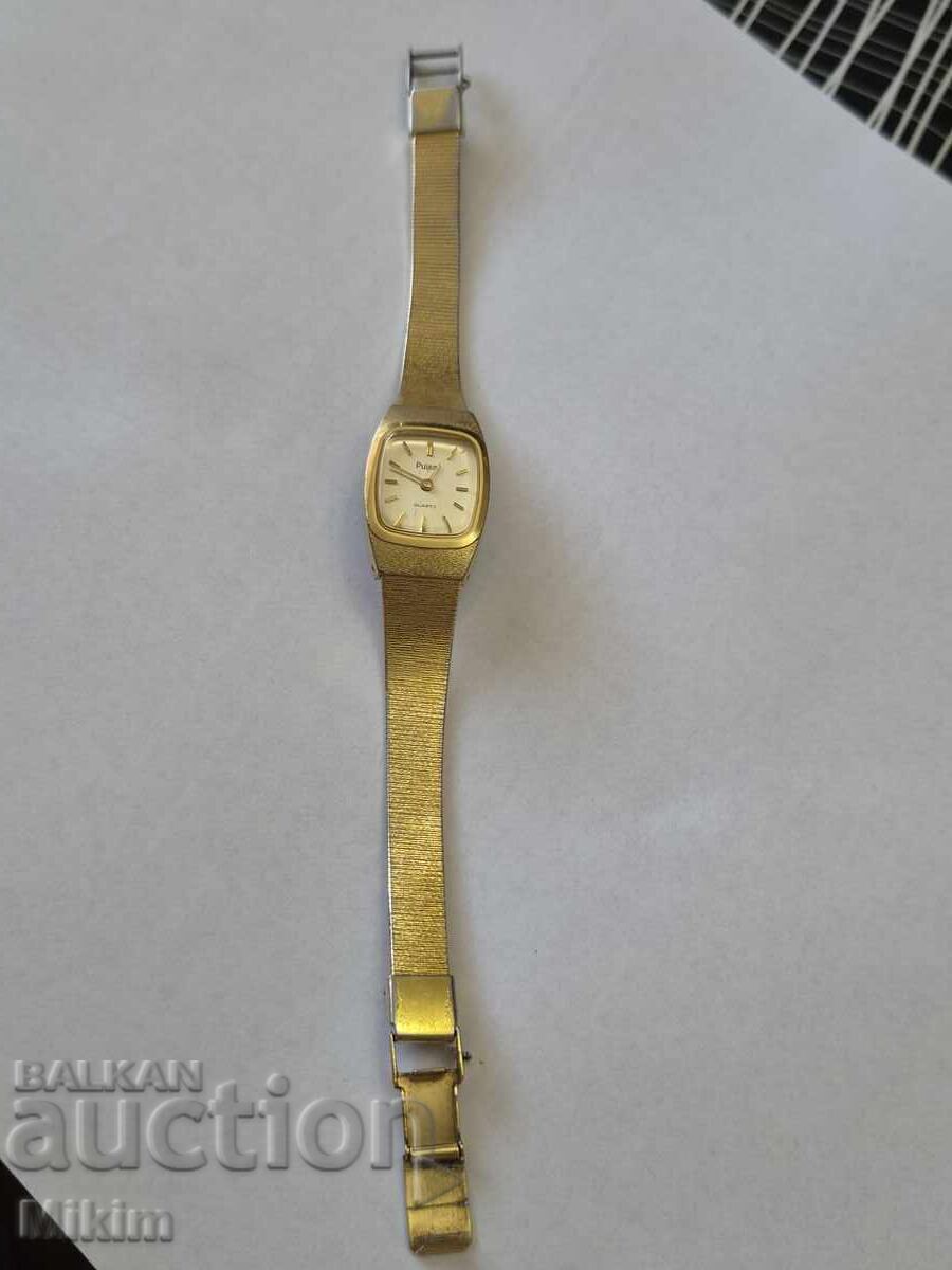 Gold-plated Pulsar watch with price € 0.01 | 0.02 BGN