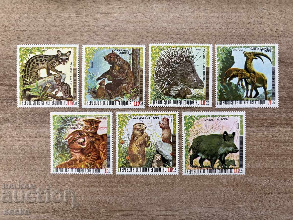 Ισημερινή Γουινέα - Ευρωπαϊκή Πανίδα (1976) MNH