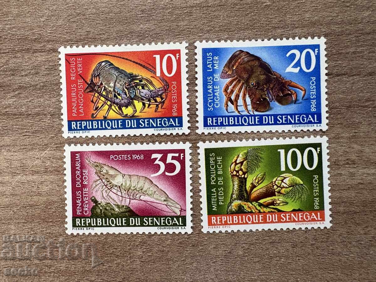 Senegal - Marine Crustaceans (1968) MNH Senegal - Marine Crustaceans (1968) MNH