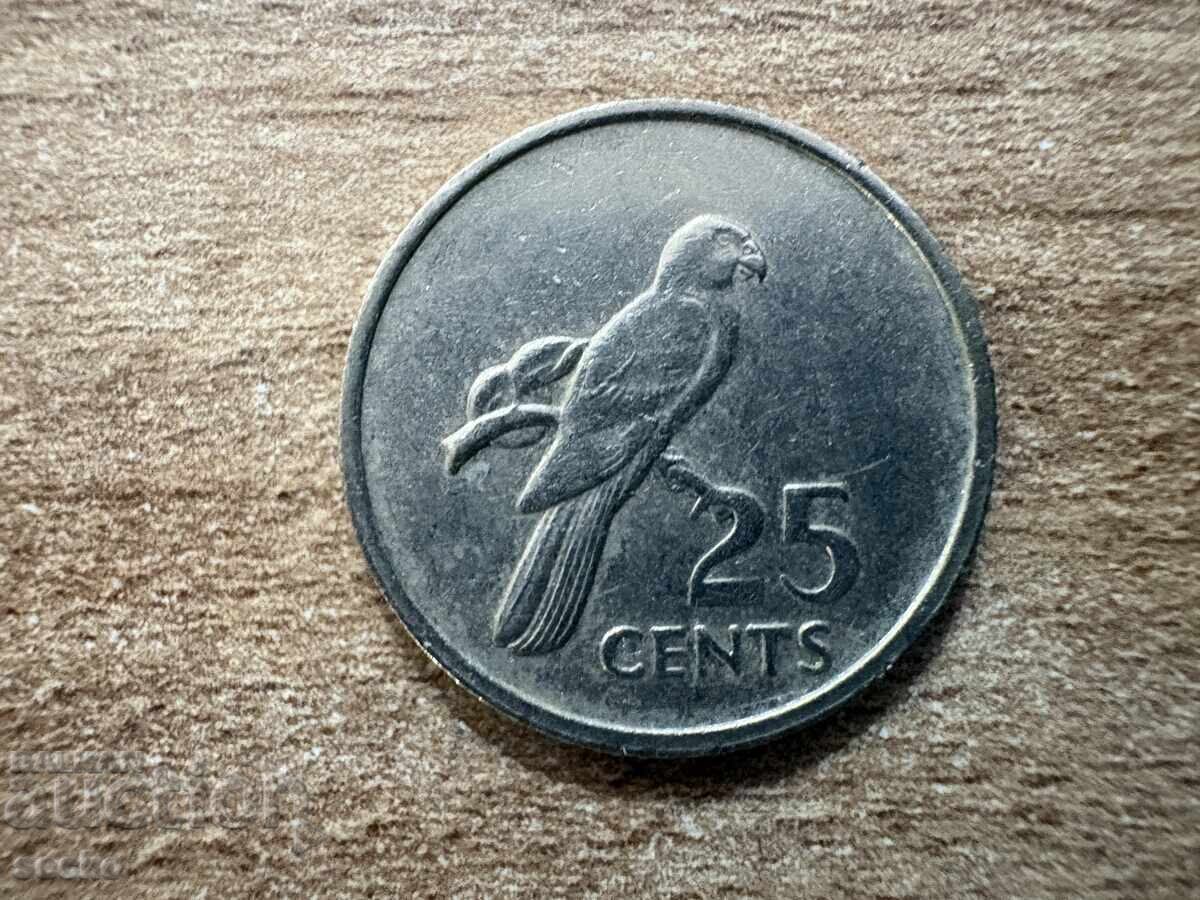 Seychelles - 25 cenți (1977)