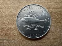 Vatican City - 10 Lire (1976)