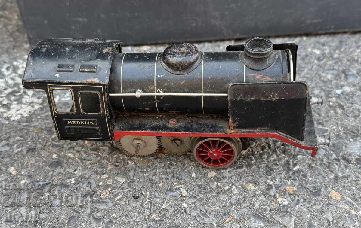 Auction Märklin Old German metal toy train locomotive Auction Märklin Old German metal toy train locomotive