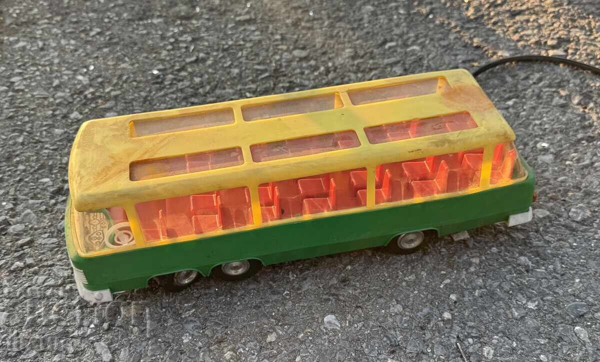 Licitație Jucărie de plastic veche model autobuz polonez pe baterii