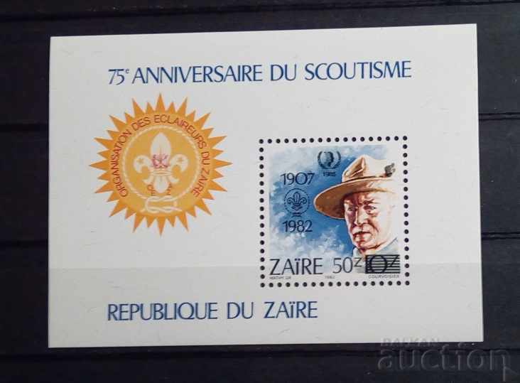 Заир/Конго, ДР 1982 Скаути/Личности/Лорд Бейдън Блок MNH Заир/Конго, ДР 1982 Скаути/Личности/Лорд Бейдън Блок MNH