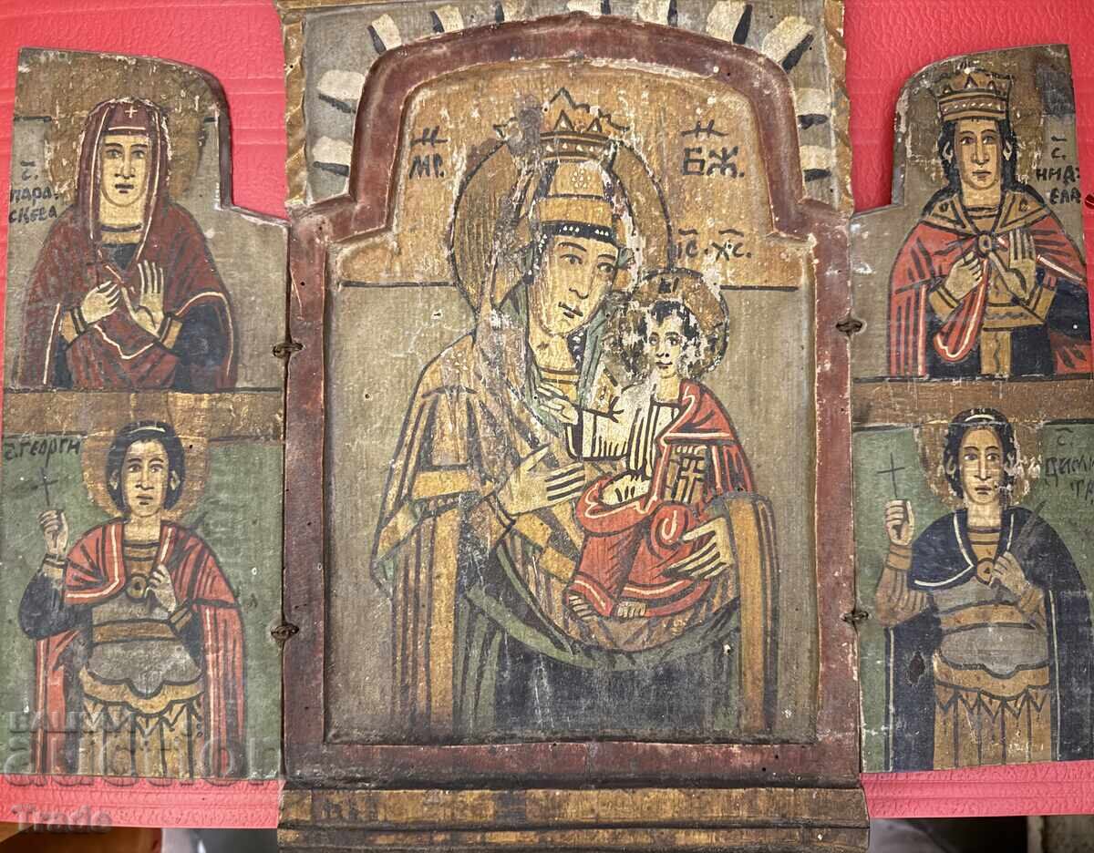 Triptic iconă din perioada Renașterii bulgare