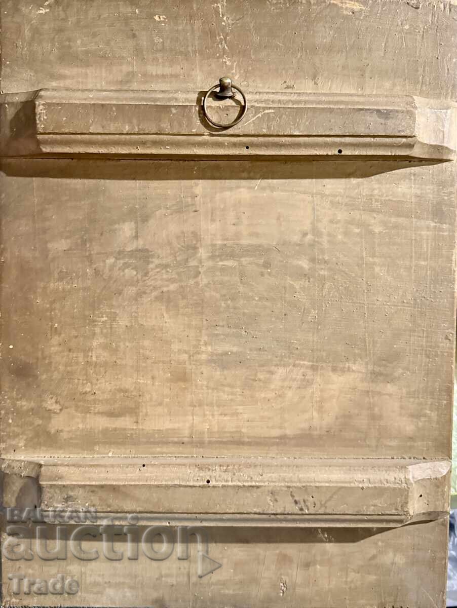 Licitație Icoană veche Sf. Ilie și Sf. Ștefan 1889 - inscripționată