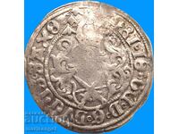 Саксония Грош Германия Фридрих III с Джон и Алберт RARE